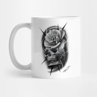 Rose Skull Mug